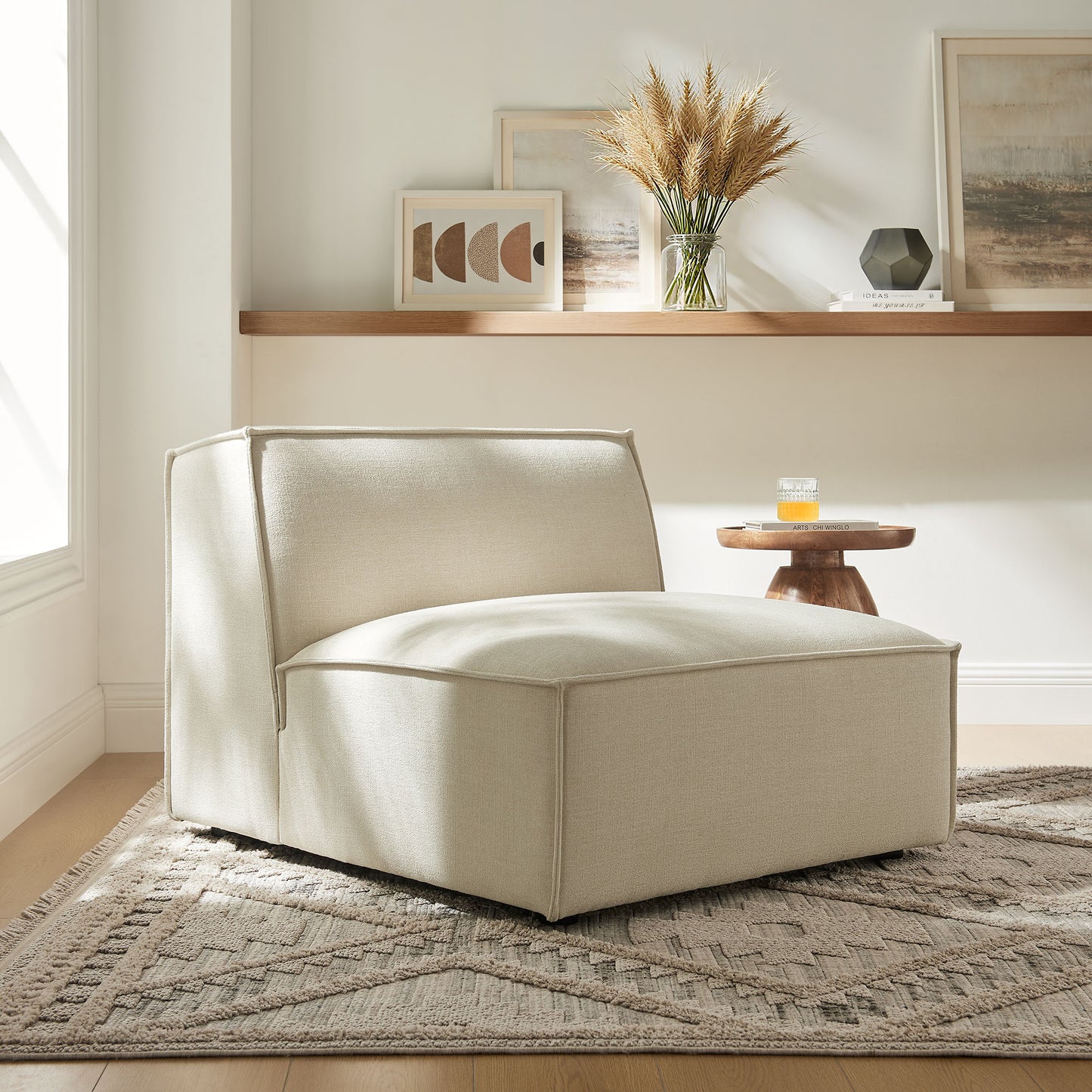 Restore Performance Fabric Upholstered Armless Modular Chair by Modway EEI-7395