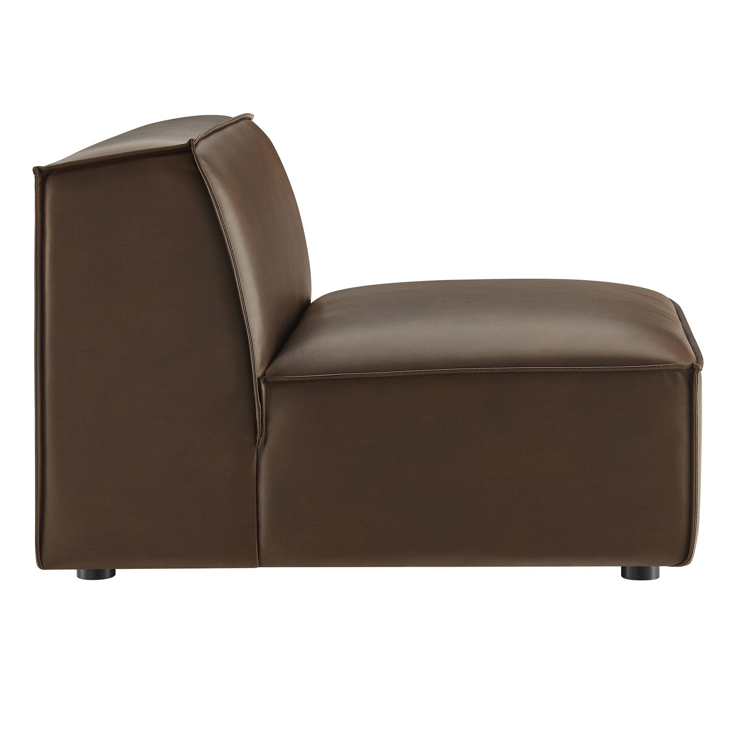 Restore Vegan Leather Armless Modular Chair by Modway EEI-7396