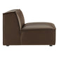 Restore Vegan Leather Armless Modular Chair by Modway EEI-7396