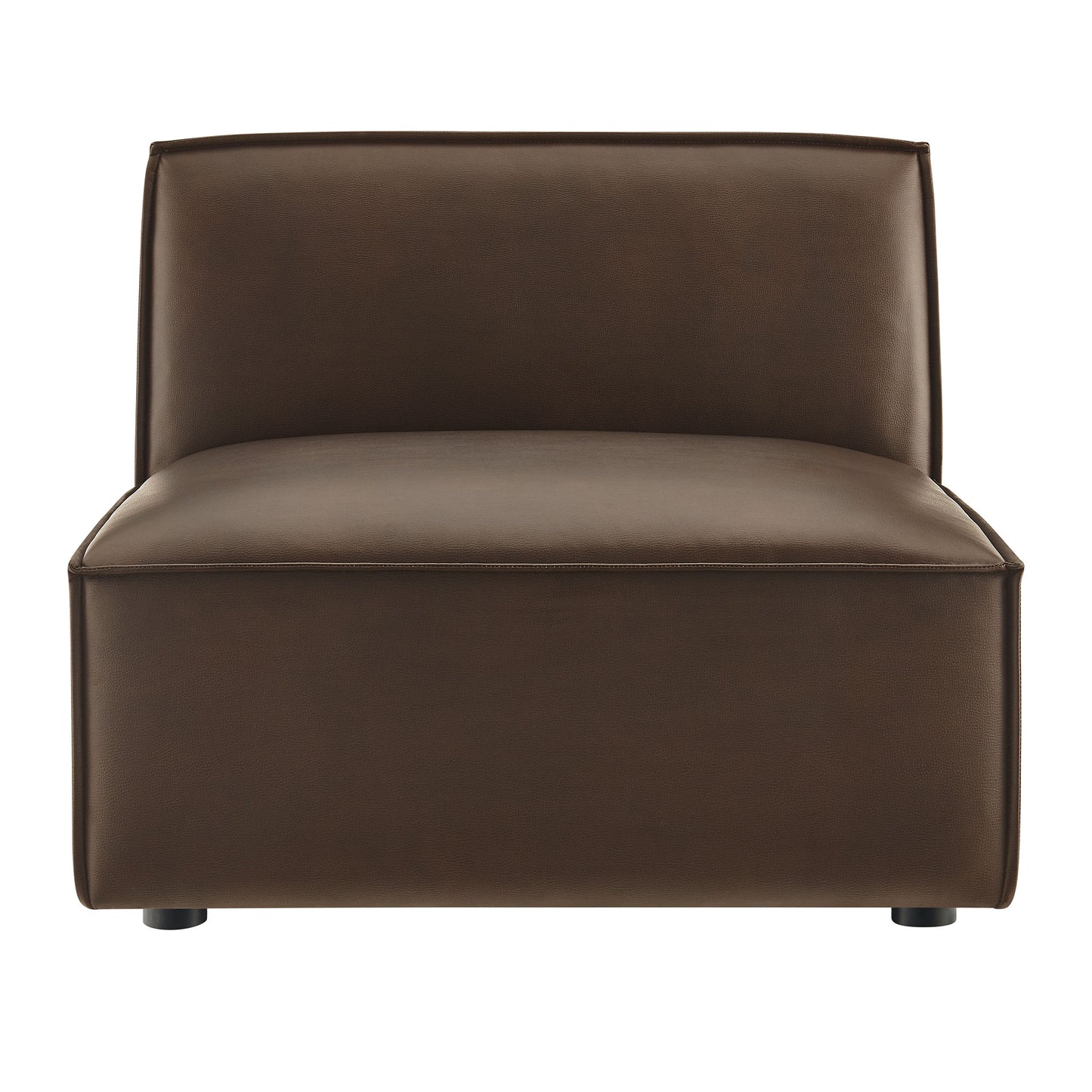 Restore Vegan Leather Armless Modular Chair by Modway EEI-7396