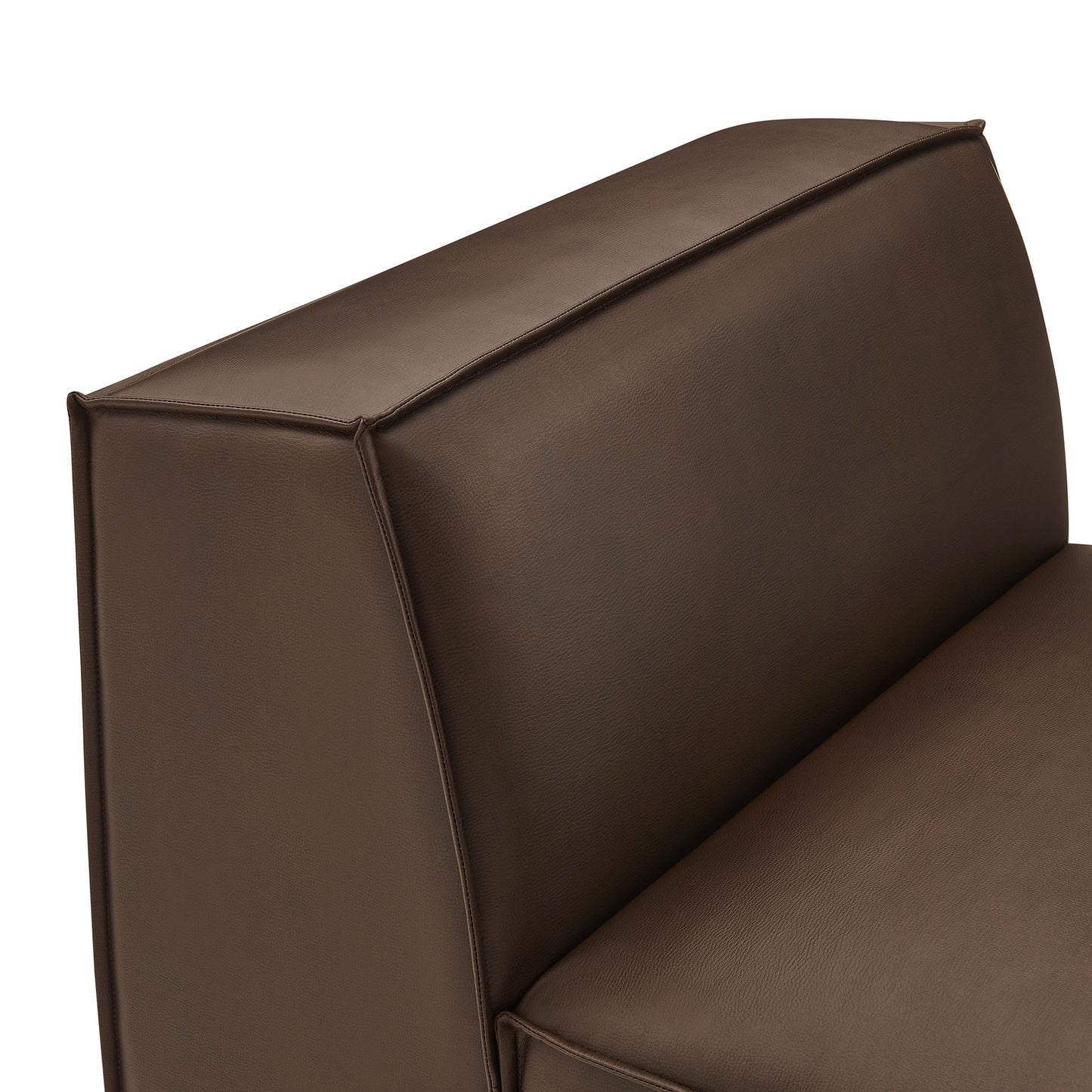 Restore Vegan Leather Armless Modular Chair by Modway EEI-7396