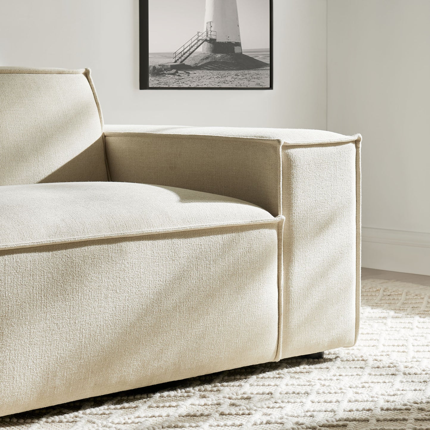 Restore Performance Fabric Upholstered Right-Facing Modular Lounge Chair by Modway EEI-7397