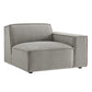 Restore Performance Fabric Upholstered Right-Facing Modular Lounge Chair by Modway EEI-7397