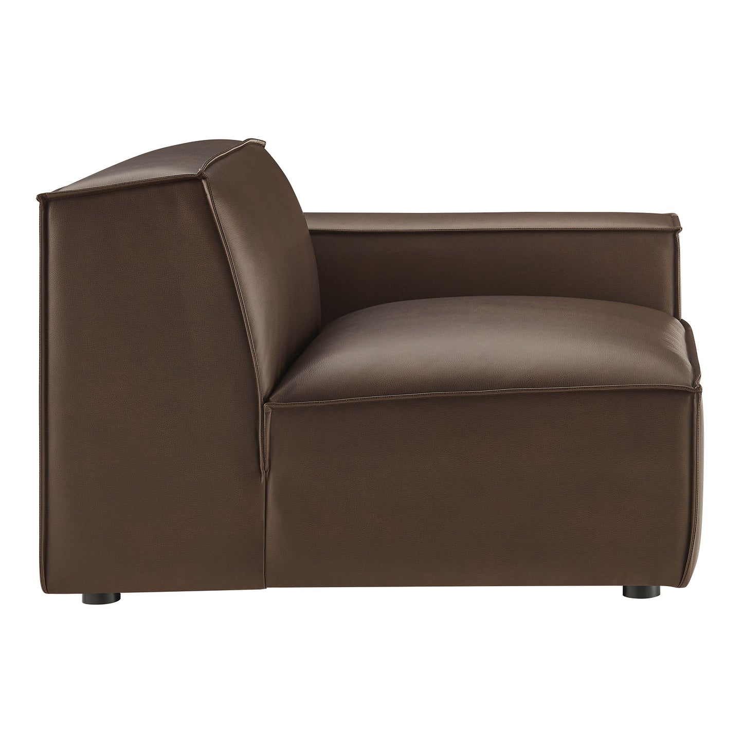 Restore Vegan Leather Right-Facing Modular Lounge Chair by Modway EEI-7398