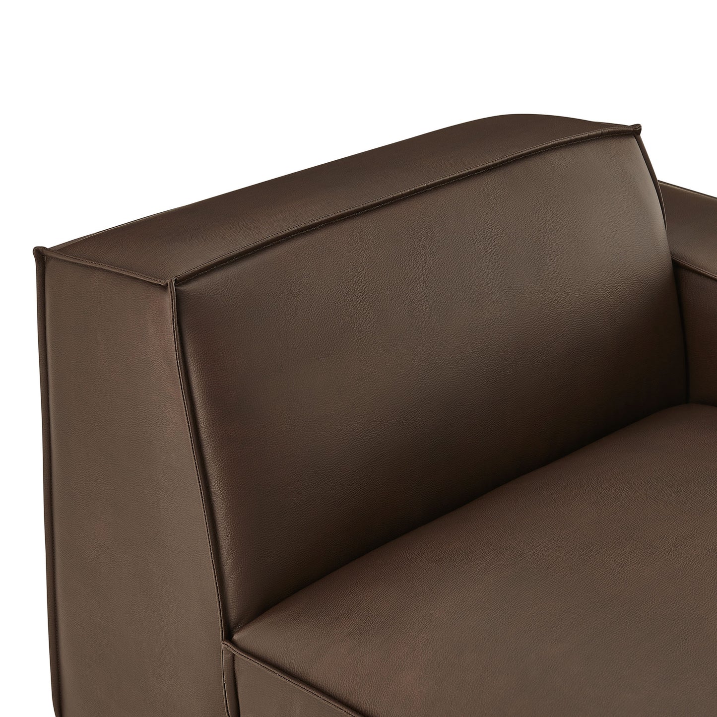 Restore Vegan Leather Right-Facing Modular Lounge Chair by Modway EEI-7398