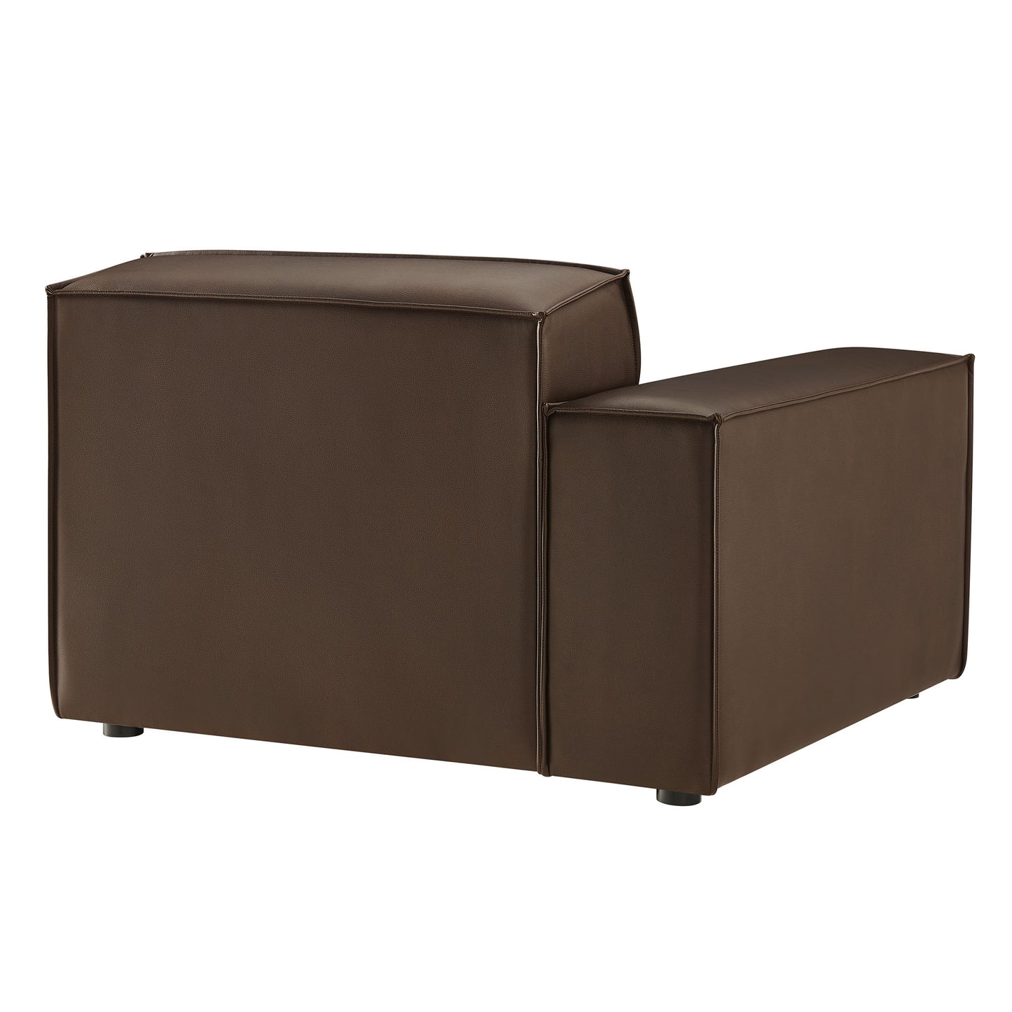Restore Vegan Leather Left-Facing Modular Lounge Chair by Modway EEI-7400