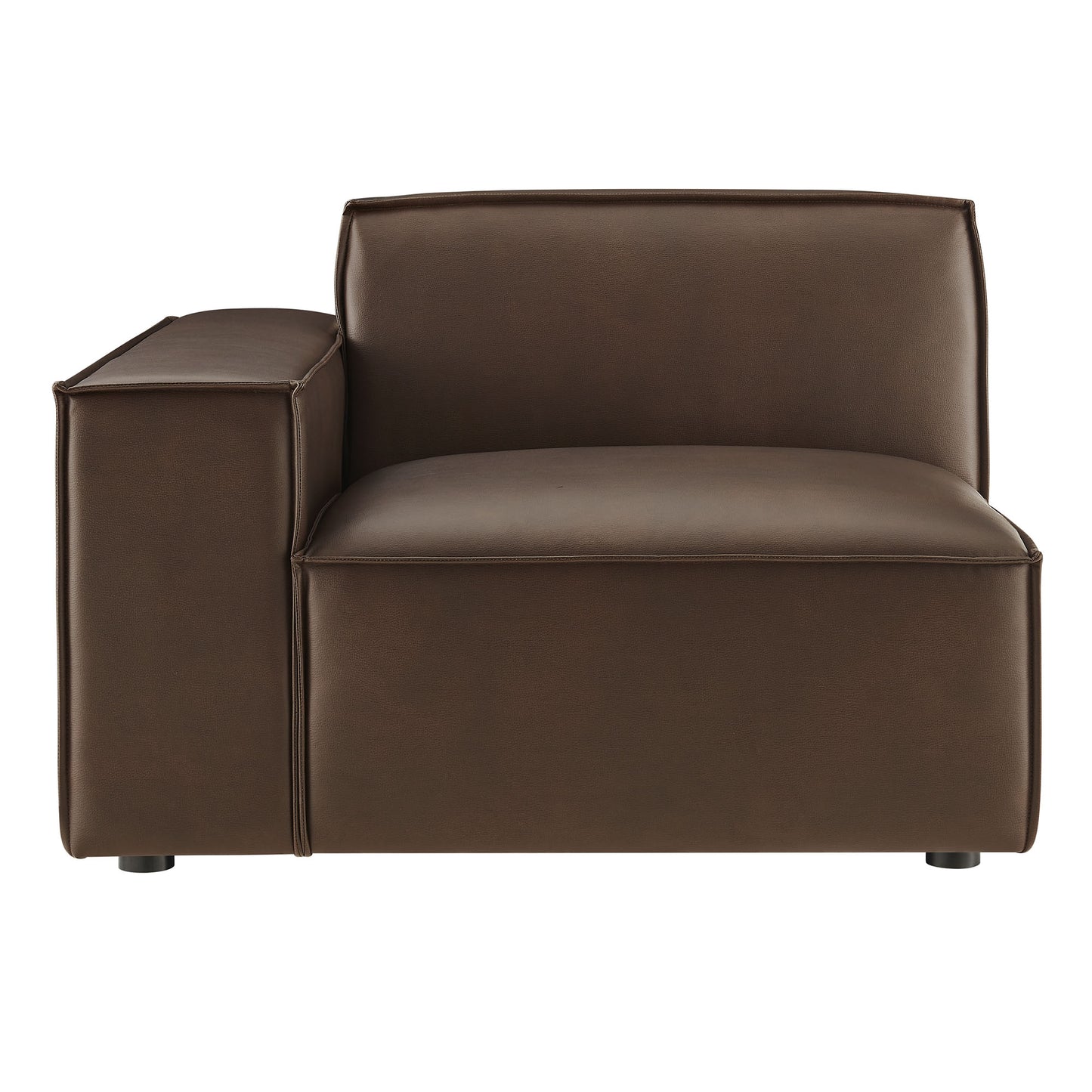 Restore Vegan Leather Left-Facing Modular Lounge Chair by Modway EEI-7400