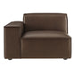 Restore Vegan Leather Left-Facing Modular Lounge Chair by Modway EEI-7400
