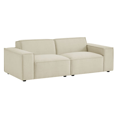 Restore 2-Piece Performance Fabric Upholstered Modular Loveseat by Modway EEI-7403