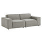 Restore 2-Piece Performance Fabric Upholstered Modular Loveseat by Modway EEI-7403