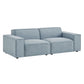 Restore 2-Piece Performance Fabric Upholstered Modular Loveseat by Modway EEI-7403