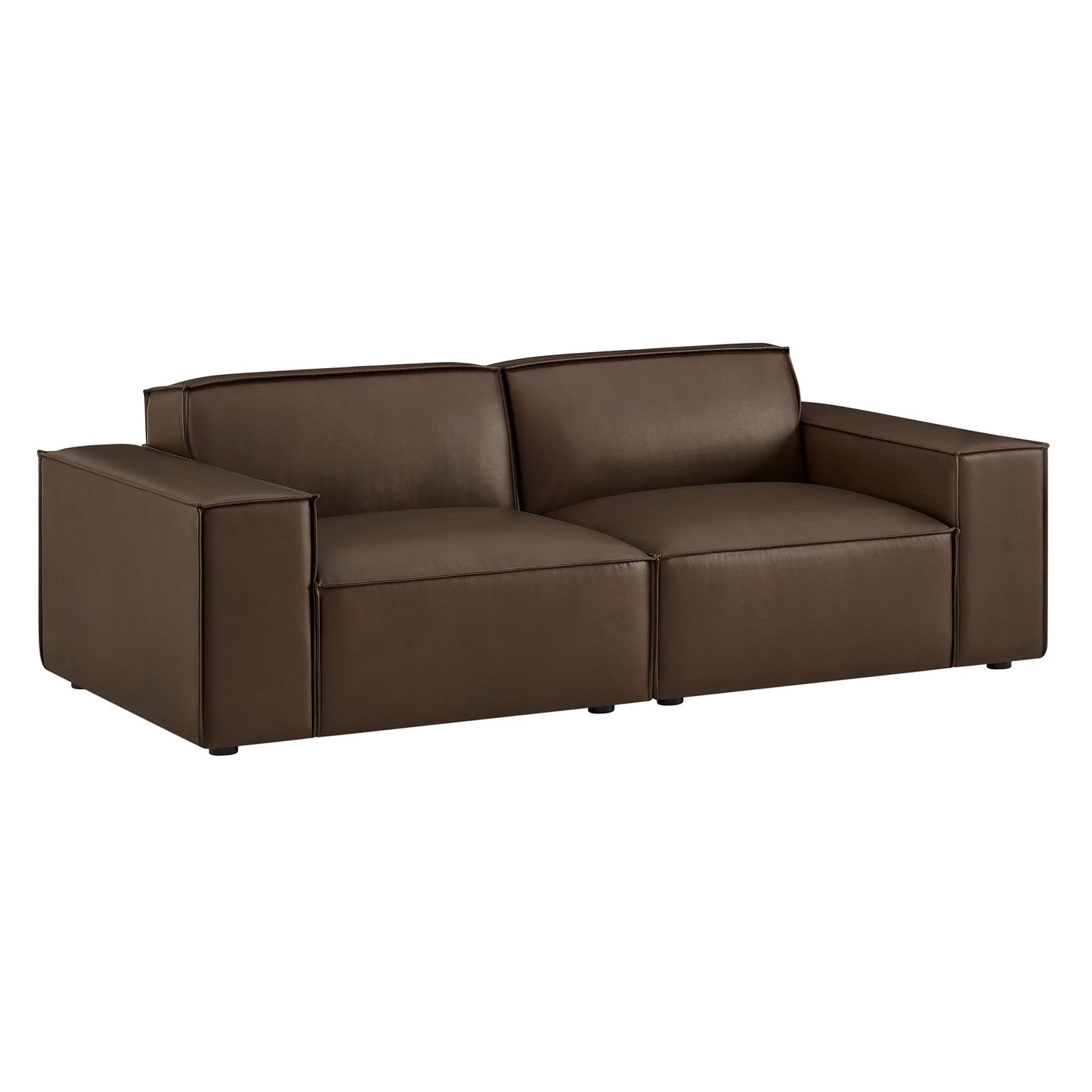 Restore 2-Piece Vegan Leather Modular Loveseat by Modway EEI-7404