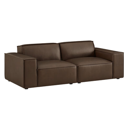 Restore 2-Piece Vegan Leather Modular Loveseat by Modway EEI-7404