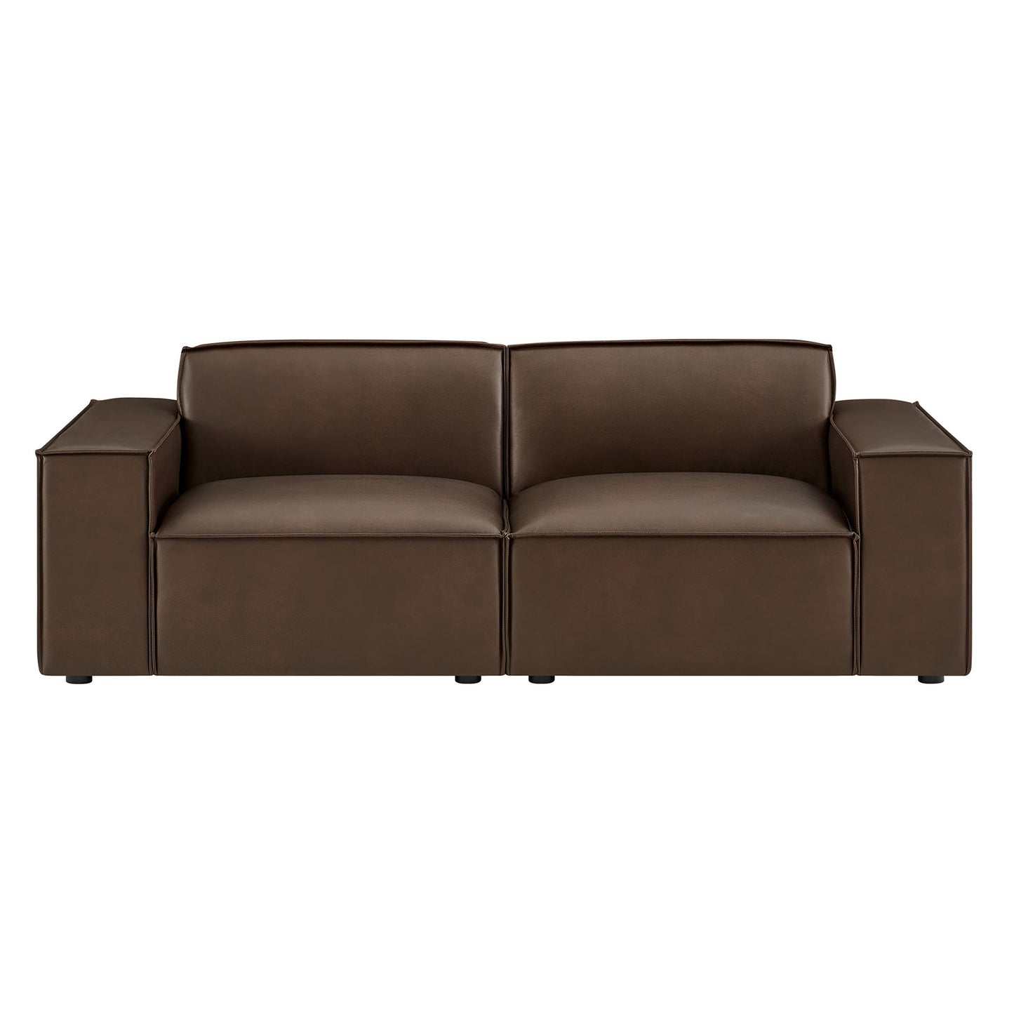 Restore 2-Piece Vegan Leather Modular Loveseat by Modway EEI-7404