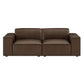 Restore 2-Piece Vegan Leather Modular Loveseat by Modway EEI-7404