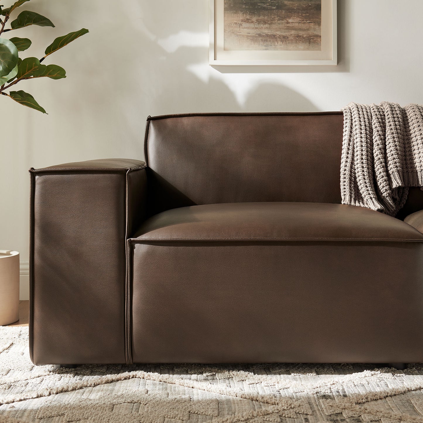 Restore 2-Piece Vegan Leather Modular Loveseat by Modway EEI-7404