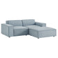 Restore 3-Piece Performance Fabric Upholstered Modular Loveseat with Ottoman by Modway EEI-7405