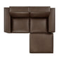 Restore 3-Piece Vegan Leather Modular Loveseat with Ottoman by Modway EEI-7406