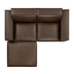 Restore 3-Piece Vegan Leather Modular Loveseat with Ottoman by Modway EEI-7406