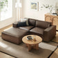 Restore 3-Piece Vegan Leather Modular Loveseat with Ottoman by Modway EEI-7406