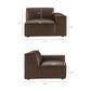 Restore 3-Piece Vegan Leather Modular Loveseat with Ottoman by Modway EEI-7406