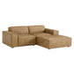 Restore 3-Piece Vegan Leather Modular Loveseat with Ottoman by Modway EEI-7406