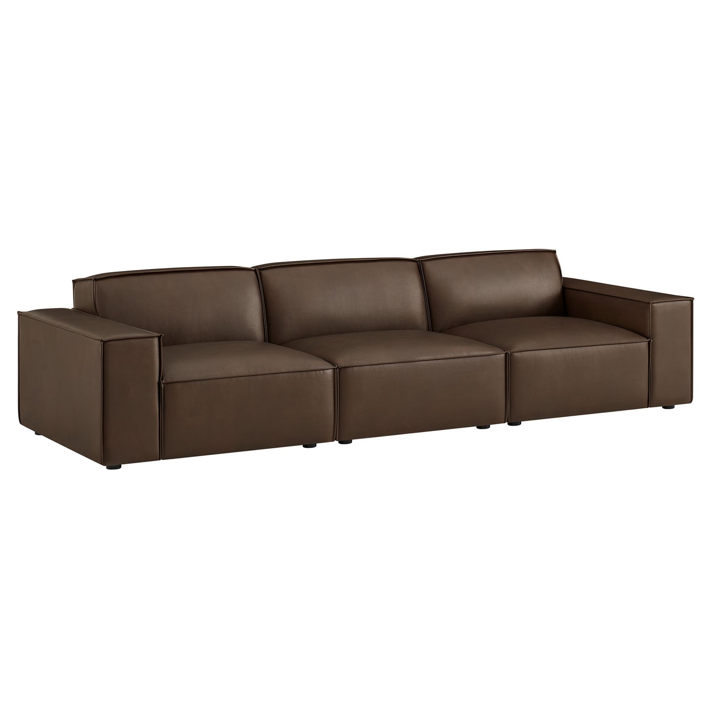 Restore 3-Piece Vegan Leather Modular Sofa Set by Modway EEI-7408
