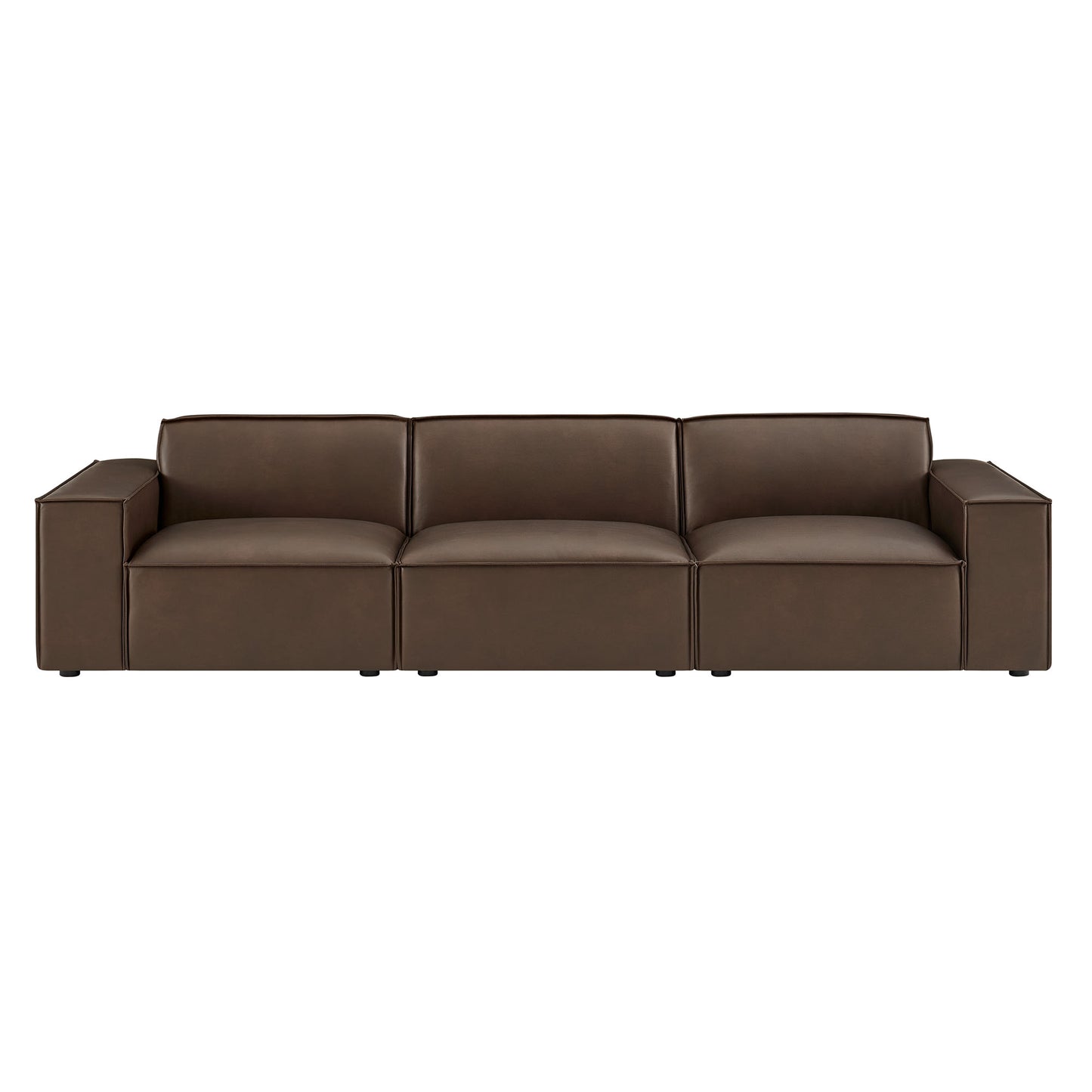 Restore 3-Piece Vegan Leather Modular Sofa Set by Modway EEI-7408