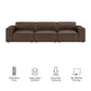 Restore 3-Piece Vegan Leather Modular Sofa Set by Modway EEI-7408