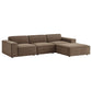Restore 4-Piece Performance Fabric Upholstered Modular Sofa Set with Ottoman by Modway EEI-7409