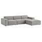 Restore 4-Piece Performance Fabric Upholstered Modular Sofa Set with Ottoman by Modway EEI-7409