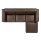 Restore 4-Piece Vegan Leather Modular Sofa Set with Ottoman by Modway EEI-7410