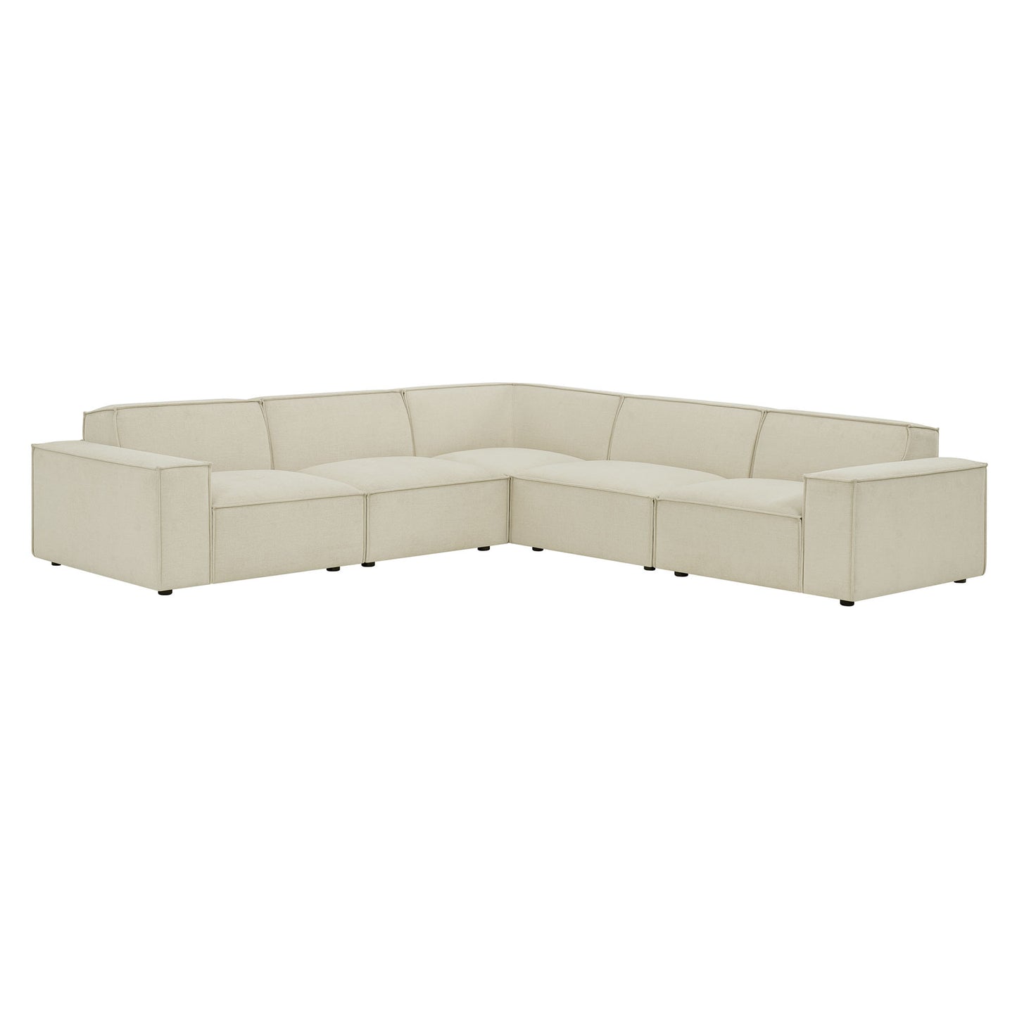 Restore 5-Piece Performance Fabric Upholstered Modular L-Shaped Sofa by Modway EEI-7411