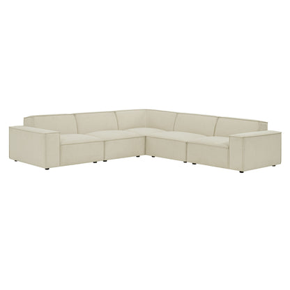 Restore 5-Piece Performance Fabric Upholstered Modular L-Shaped Sofa by Modway EEI-7411