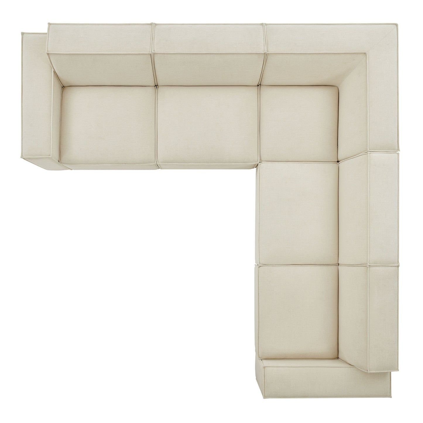 Restore 5-Piece Performance Fabric Upholstered Modular L-Shaped Sofa by Modway EEI-7411