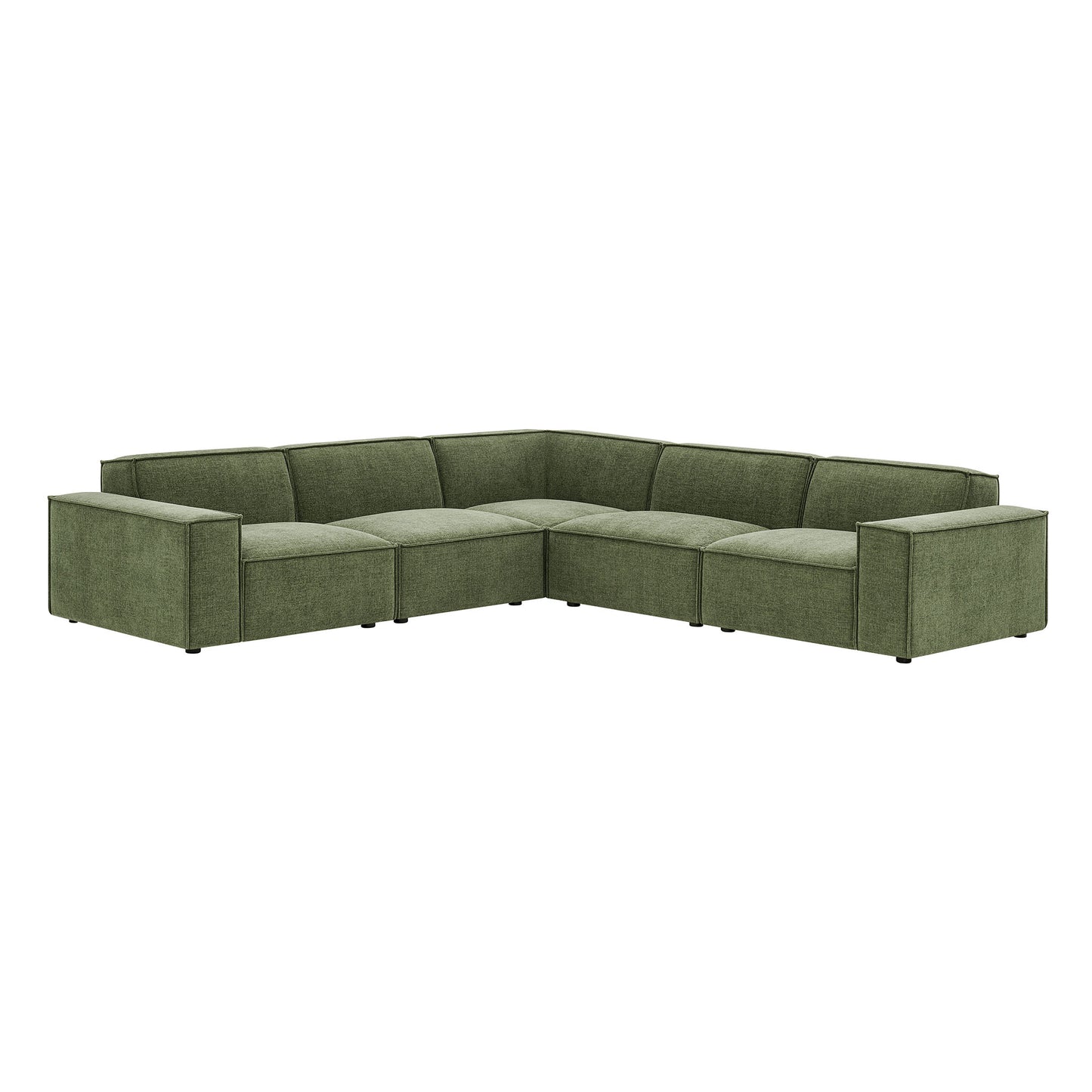 Restore 5-Piece Performance Fabric Upholstered Modular L-Shaped Sofa by Modway EEI-7411