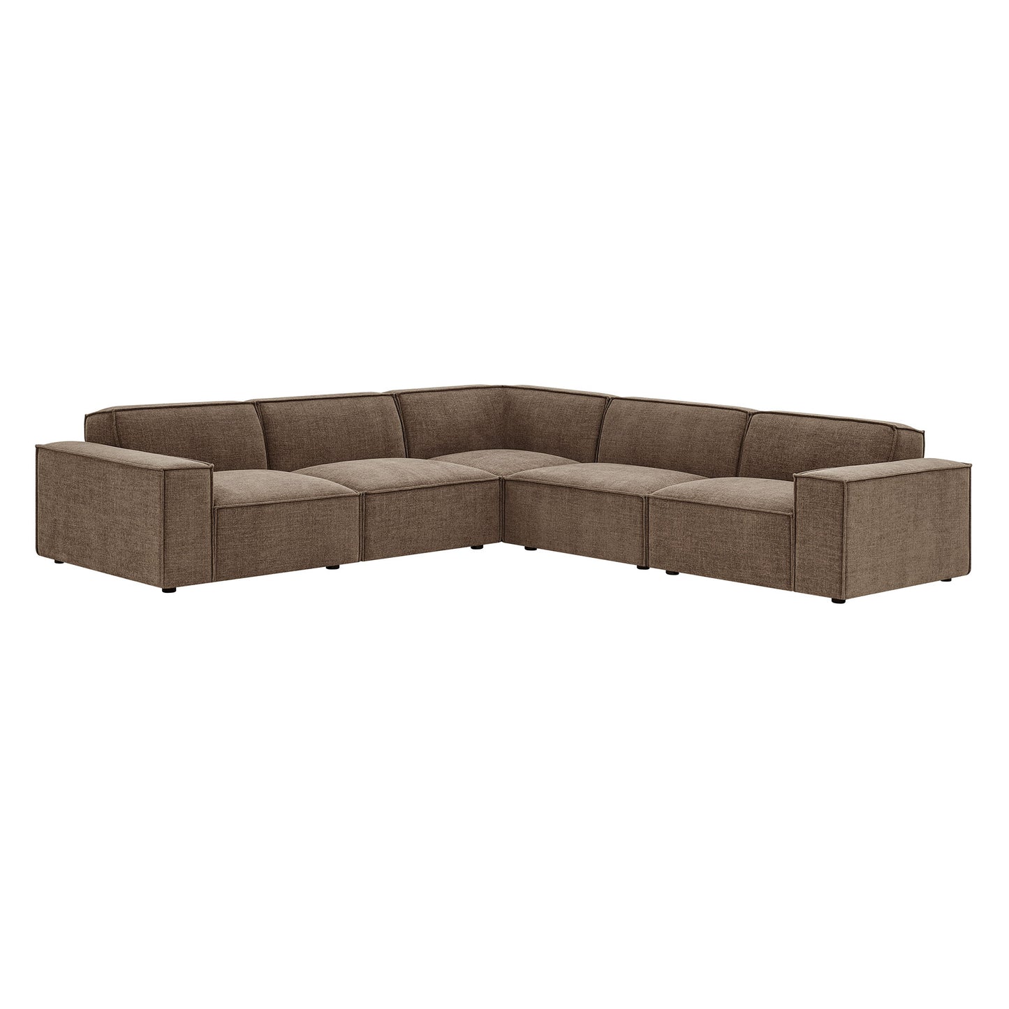 Restore 5-Piece Performance Fabric Upholstered Modular L-Shaped Sofa by Modway EEI-7411