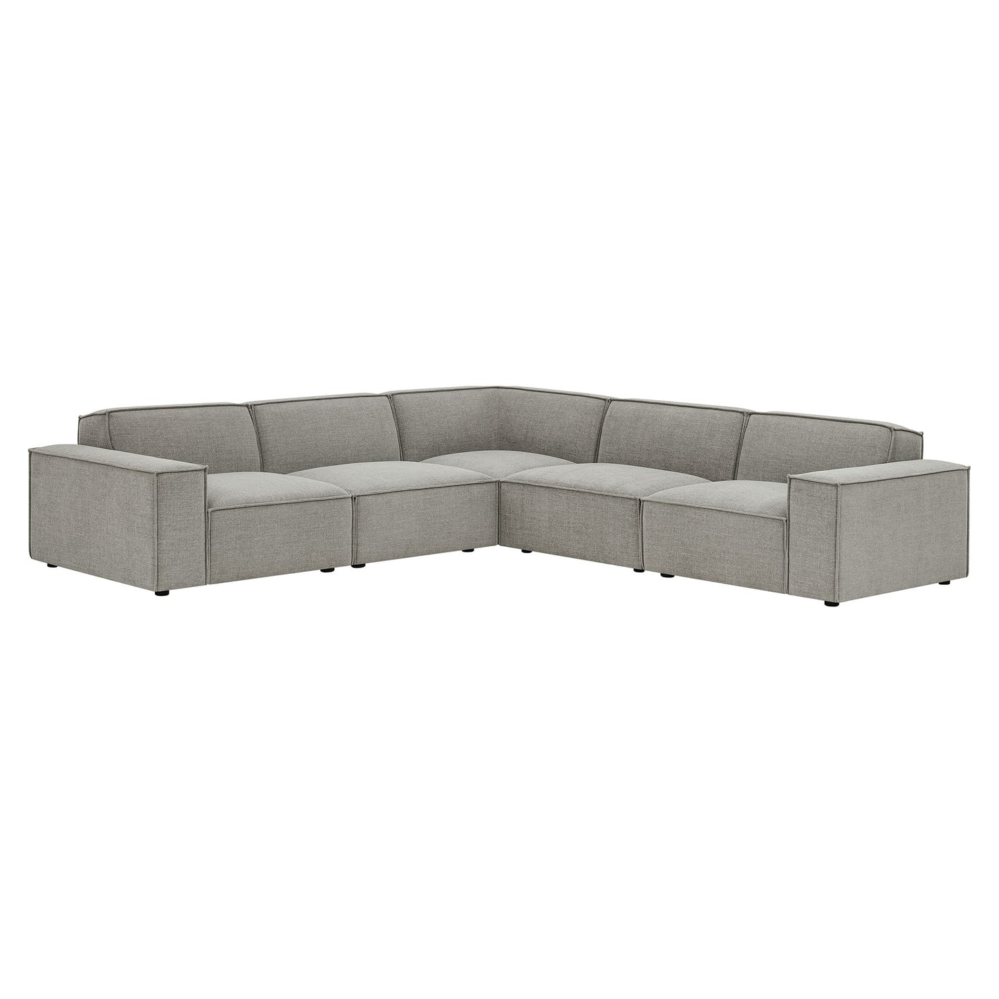 Restore 5-Piece Performance Fabric Upholstered Modular L-Shaped Sofa by Modway EEI-7411