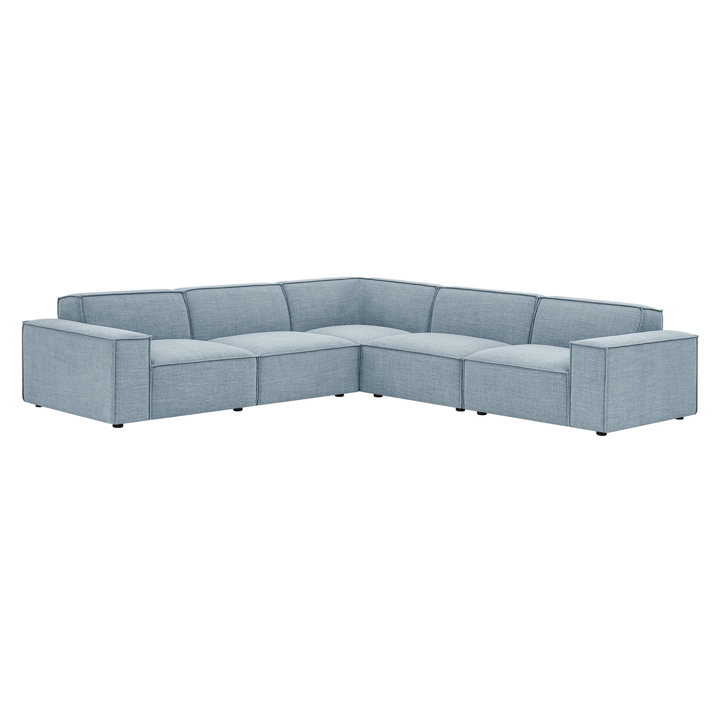 Restore 5-Piece Performance Fabric Upholstered Modular L-Shaped Sofa by Modway EEI-7411