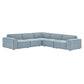 Restore 5-Piece Performance Fabric Upholstered Modular L-Shaped Sofa by Modway EEI-7411
