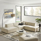 Restore 4-Piece Performance Fabric Upholstered Modular L-Shaped Armless Sectional Sofa by Modway EEI-7413