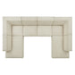 Restore 6-Piece Performance Fabric Upholstered U-Shaped Sectional Sofa by Modway EEI-7415