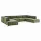 Restore 6-Piece Performance Fabric Upholstered U-Shaped Sectional Sofa by Modway EEI-7415