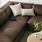 Restore 6-Piece Vegan Leather U-Shaped Armless Sectional Sofa by Modway EEI-7416