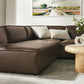 Restore 6-Piece Vegan Leather U-Shaped Armless Sectional Sofa by Modway EEI-7416