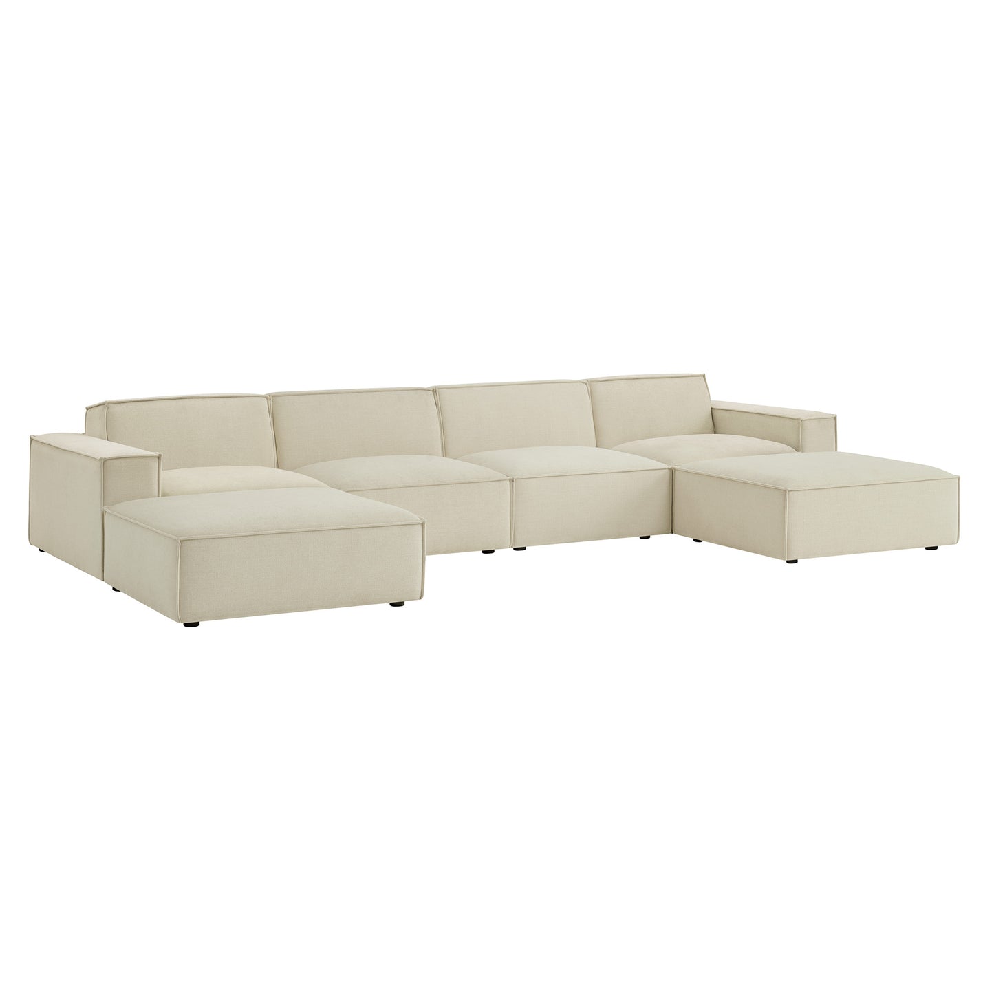 Restore 6-Piece Performance Fabric Upholstered Modular Sectional Sofa by Modway EEI-7417
