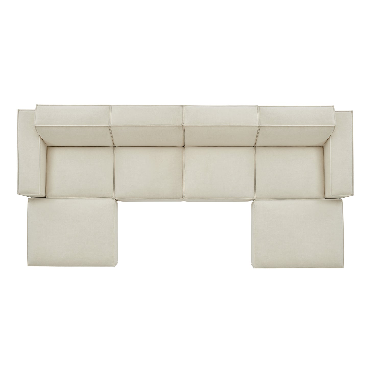 Restore 6-Piece Performance Fabric Upholstered Modular Sectional Sofa by Modway EEI-7417