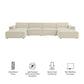 Restore 6-Piece Performance Fabric Upholstered Modular Sectional Sofa by Modway EEI-7417
