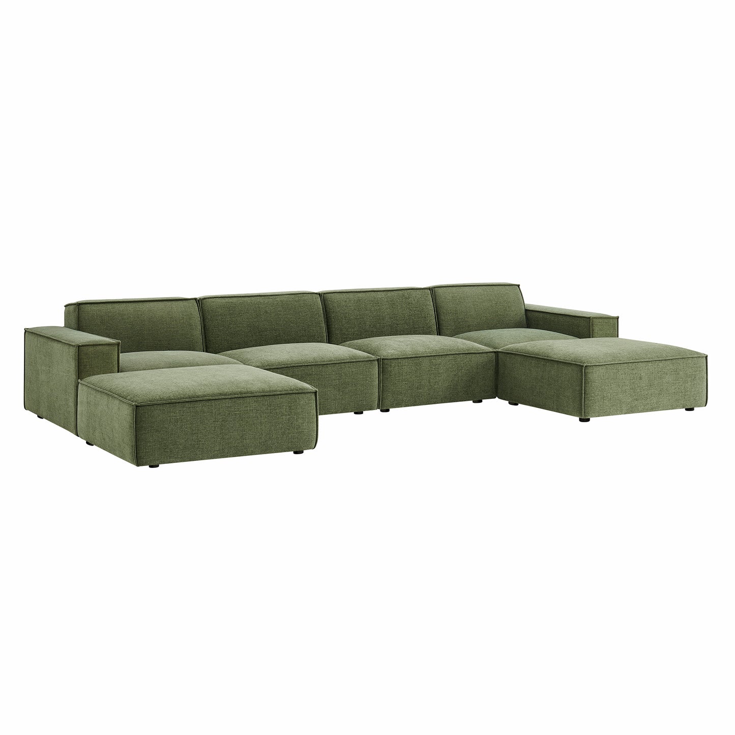 Restore 6-Piece Performance Fabric Upholstered Modular Sectional Sofa by Modway EEI-7417