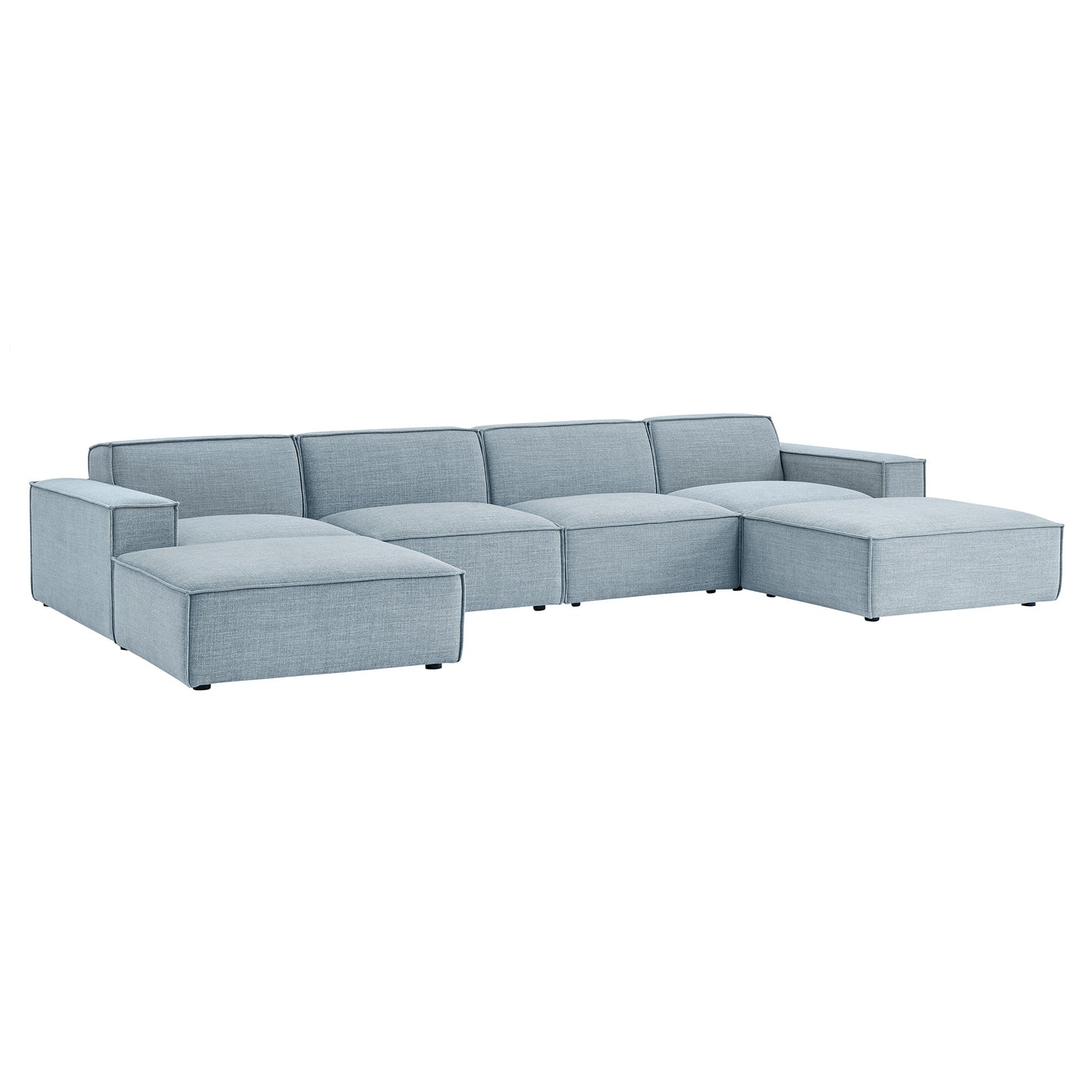 Restore 6-Piece Performance Fabric Upholstered Modular Sectional Sofa by Modway EEI-7417